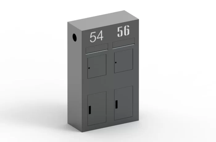 álló modern postaláda