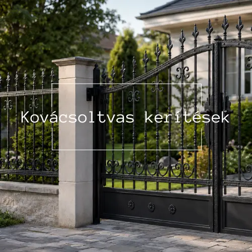 Kovácsoltvas kerítések és kapuk