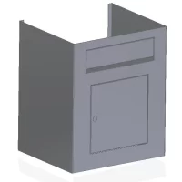 álló modern postaláda