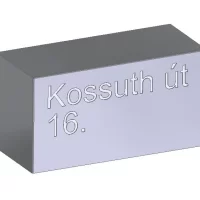 álló modern postaláda